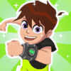 ben 10 hill car racing alien boy