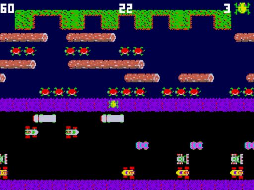 Neopatrný Frogger 2D