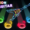 neon guitar