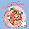 round jigsaw puzzle 2 assemble cartoon